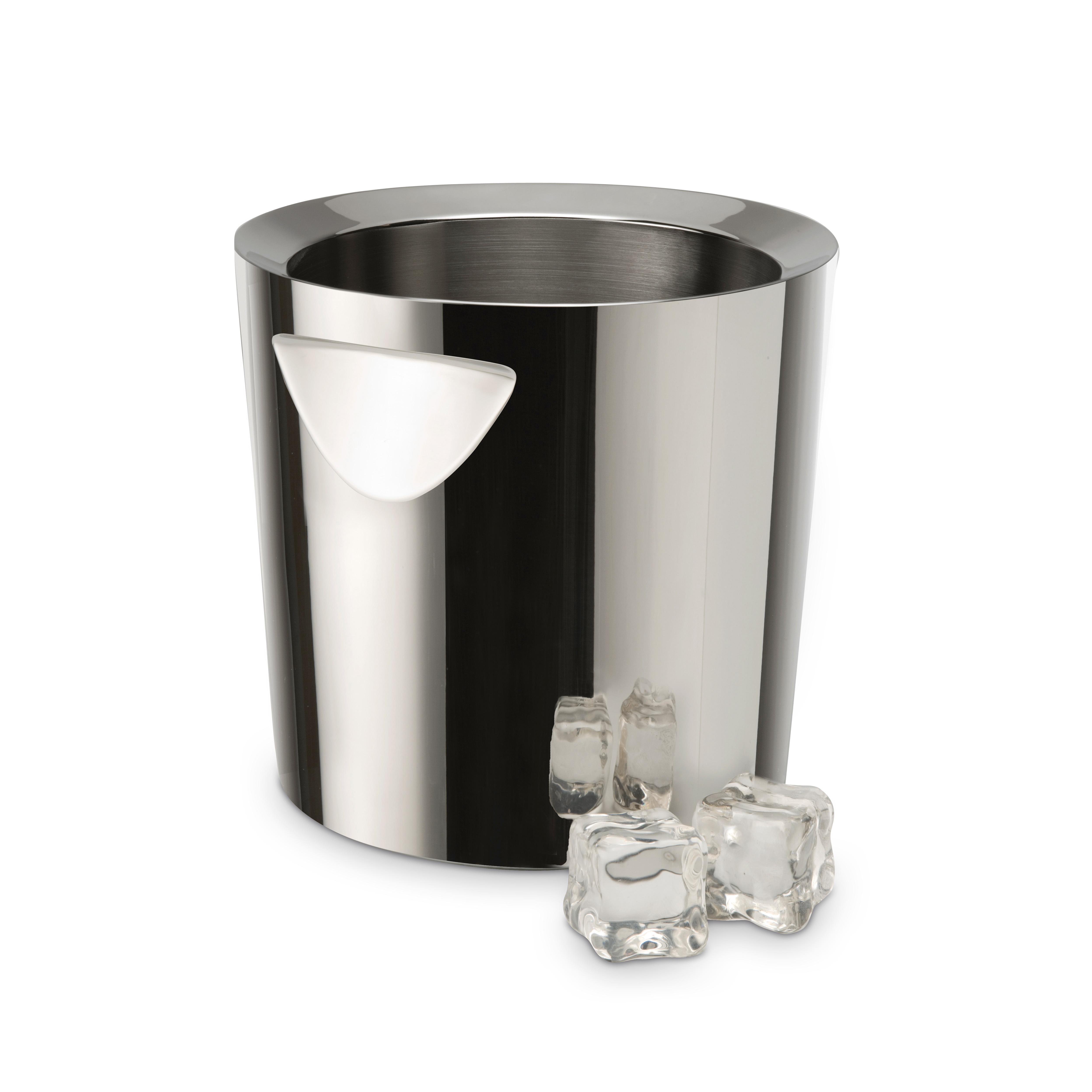 Bra - Cubo de Champán Bella, 7 Litros, Pared Doble, Mantiene Frío, Acero Inoxidable Pulido Brillante, Profesional