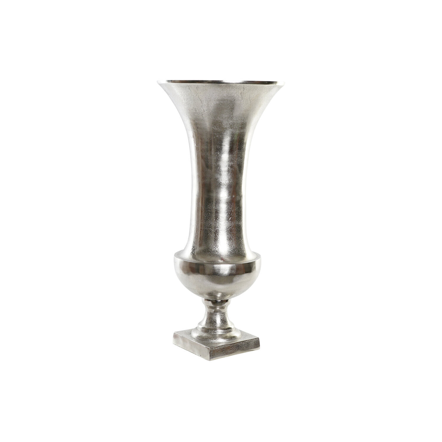 Jarron aluminio 28,5x28,5x61,5 copa plateado , La mejor decoración para tu hogar.