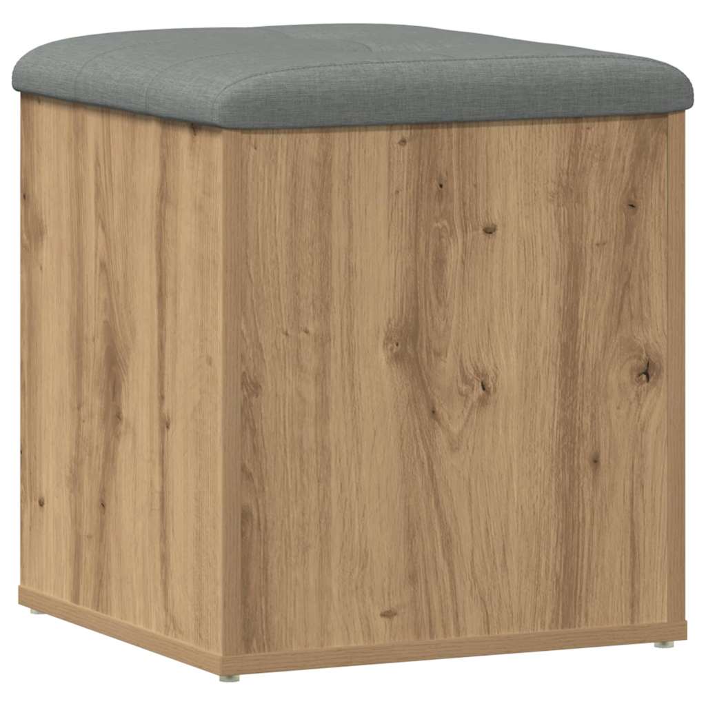 vidaXL Banco almacenaje madera ingeniería 42x42x45 cm