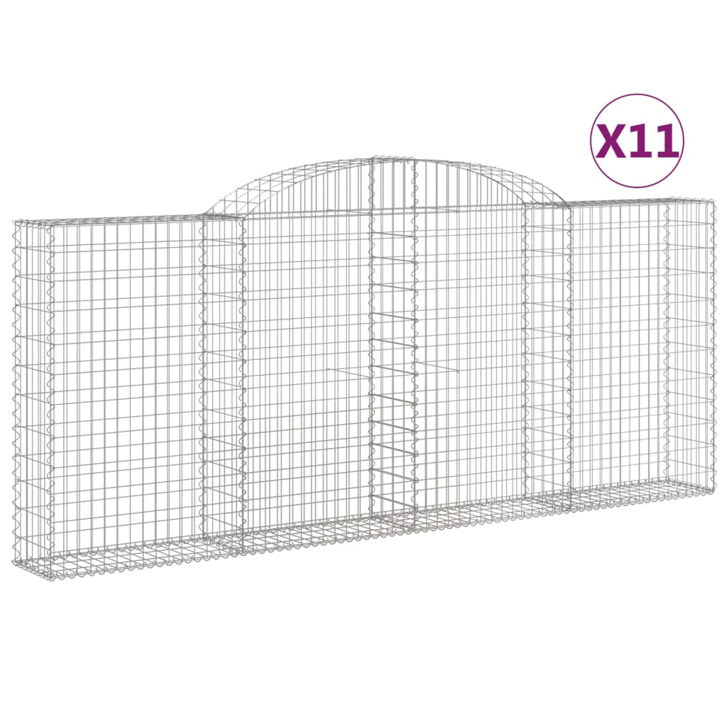 Vidaxl Cestas de Gaviones para Jardín Decorativas