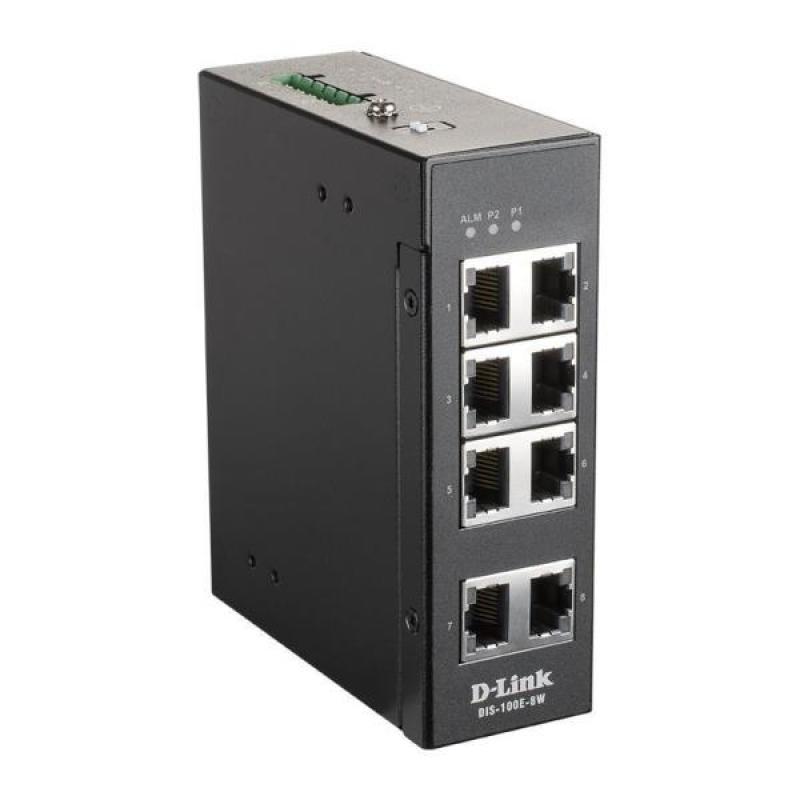 Conmutador D-Link DIS-100E-8W No administrado L2 Fast Ethernet (10/100) Negro