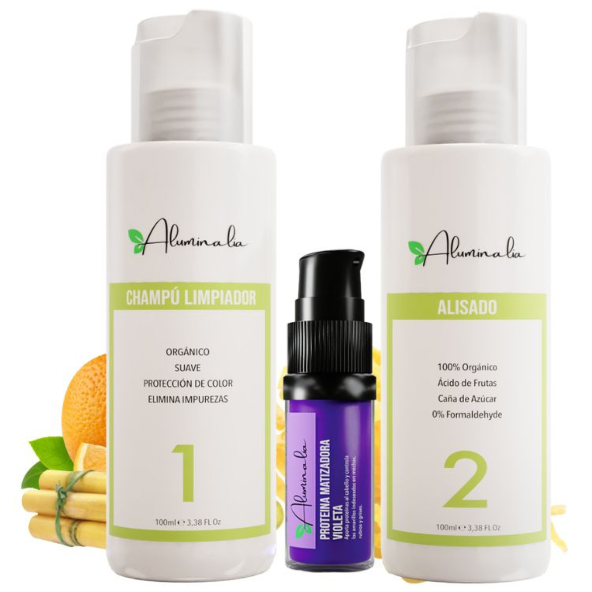 Alisado Orgánico Especial Rubios Decolorados Mechas y Canas [100