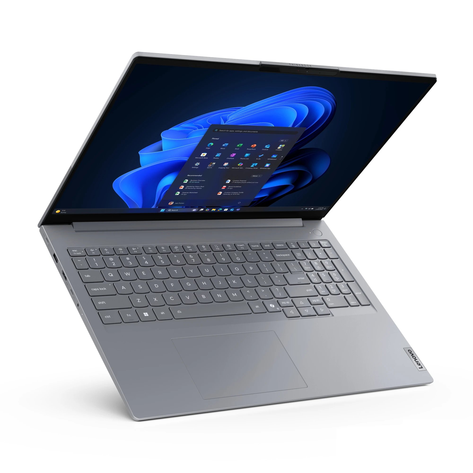 Pc portátil 5-220 AMD Ryzen 16" Windows 11 Pro Lenovo 21UT0086SP Ram 16 GB Disco 512 GB  | SSD, Lector de huella digital, RJ45, Gris