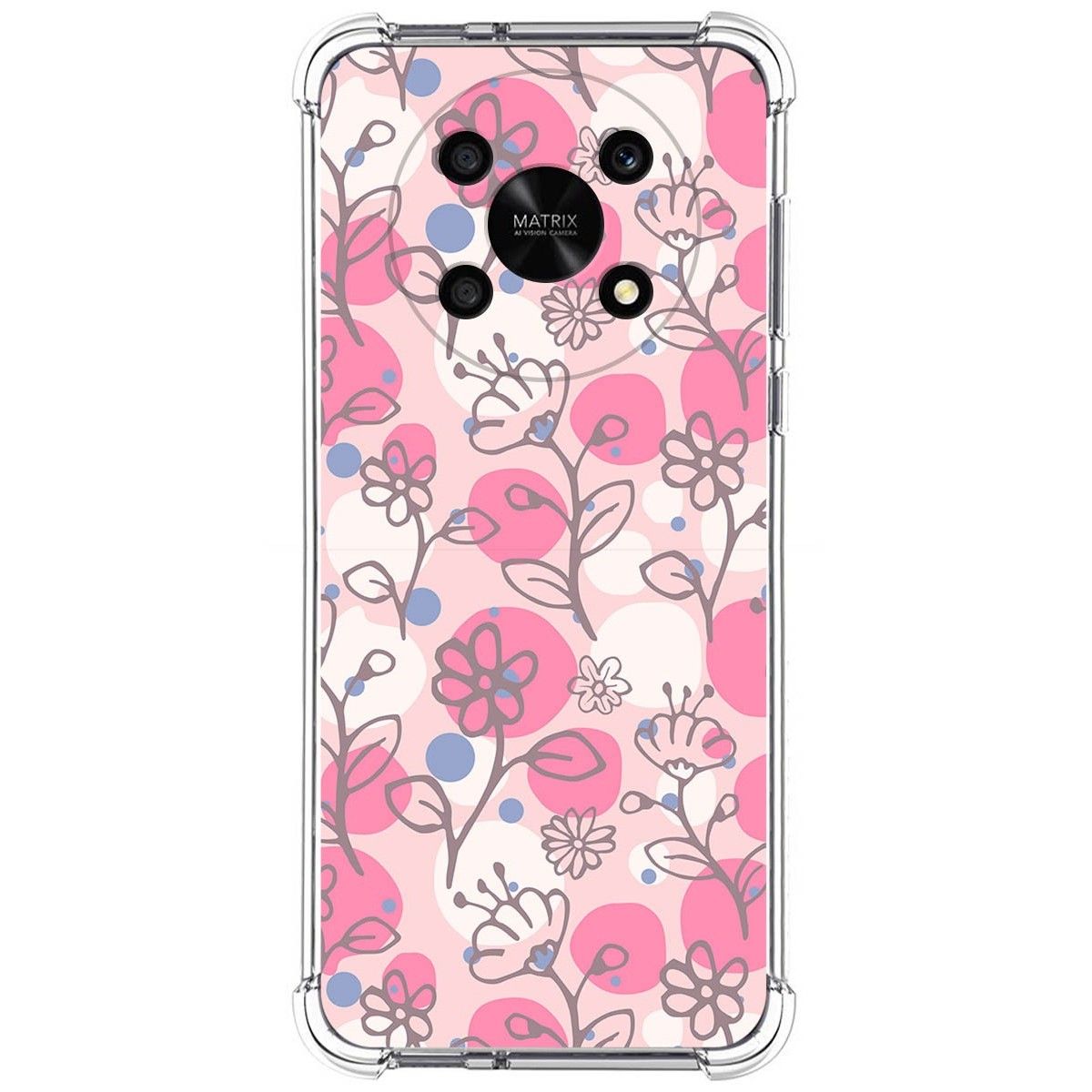 Funda Silicona Antigolpes para Honor Magic 4 Lite diseño Flores 07 Dibujos