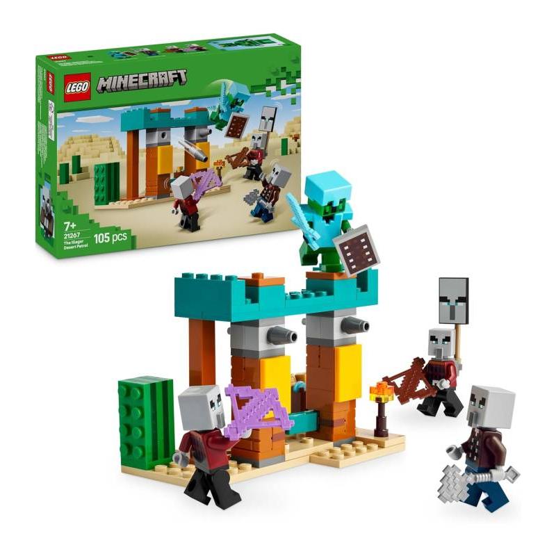 LEGO MINECRAFT 21267 LA PATRULLA DEL DESIERTO DE LOS MALDEANOS