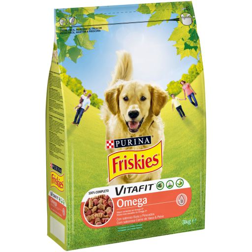 Friskies Pienso Vitafit Omega3 con Buey y Pescado (Perros , Comida , Pienso) - 3 Kg3