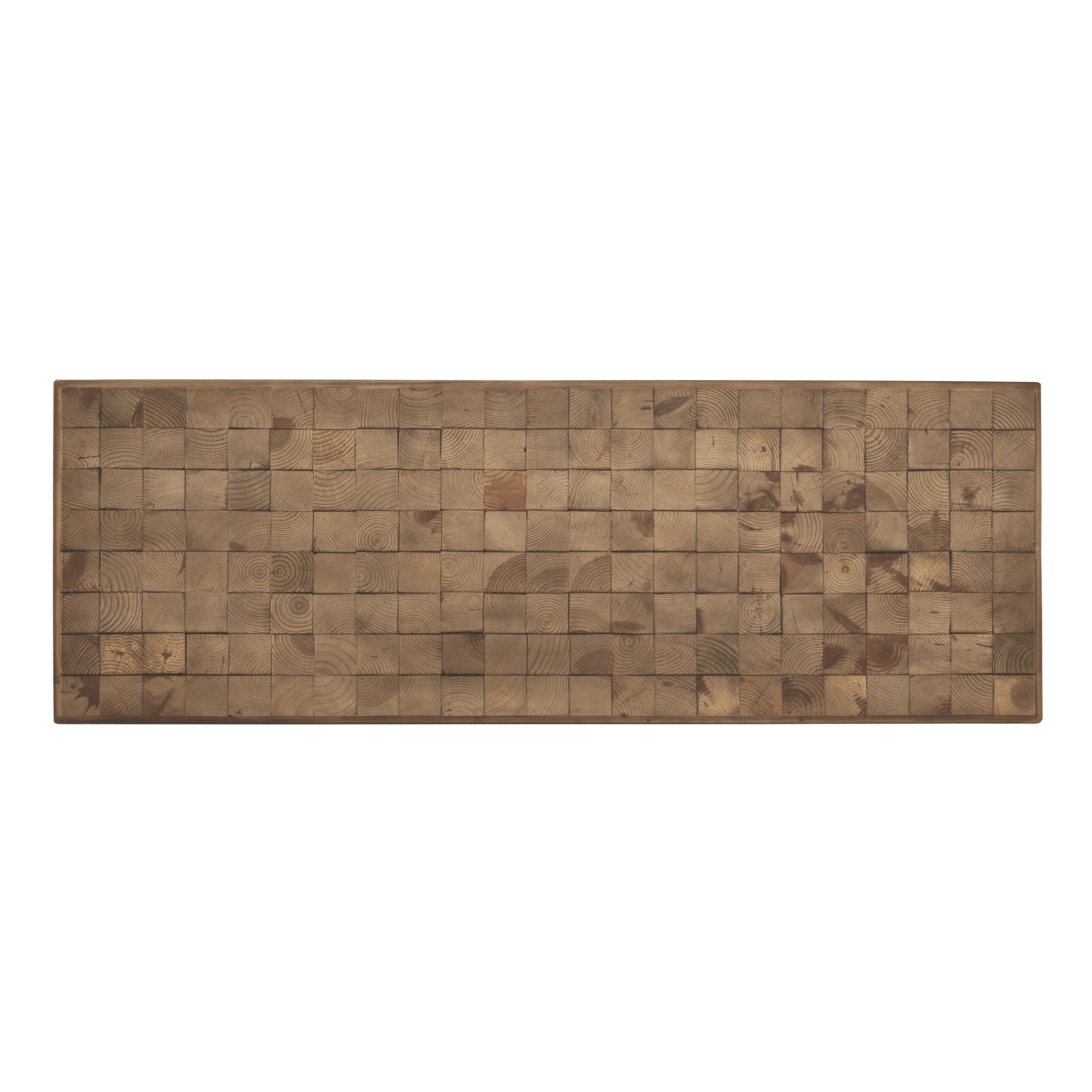 Cabecero De Madera Tamaño Individual Con Frente De Bloque, 110X60 Cm El mejor complemento para tu hogar.