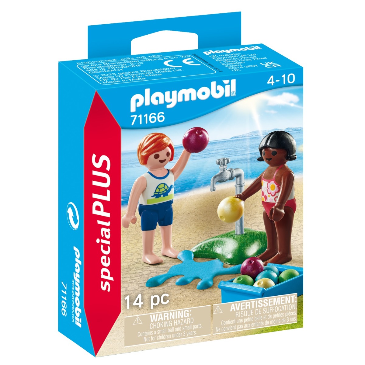 PLAYMOBIL NIÑOS CON GLOBOS DE AGUA EN LA PLAYA, 71166, TIENDA CON LICENCIA OFICIAL