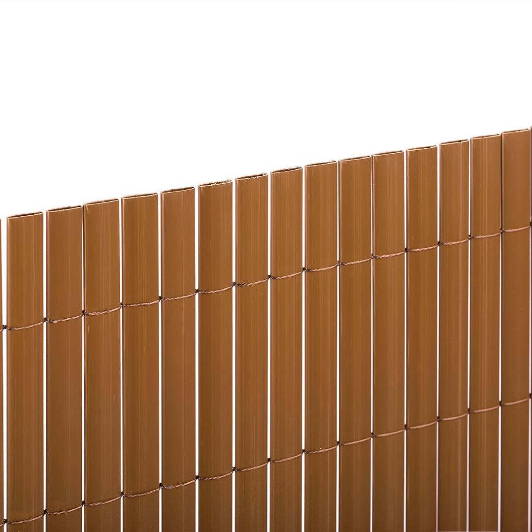 CAÑIZO PVC ESSENTIAL RECYCANE DOBLE CARA 20MM MARRON