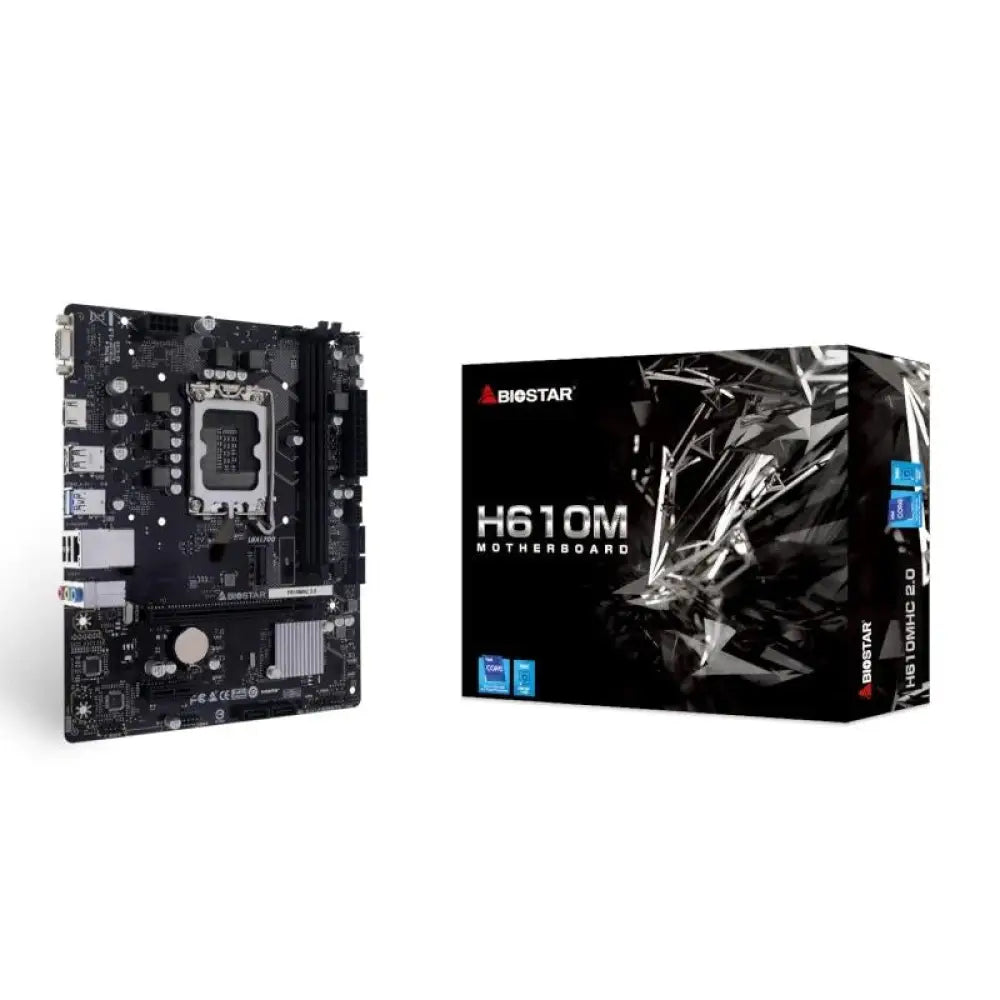 Placa Base Biostar H610MHC 2.0 H610 LGA1700 DDR4 Micro ATX Gigabit Ethernet M.2