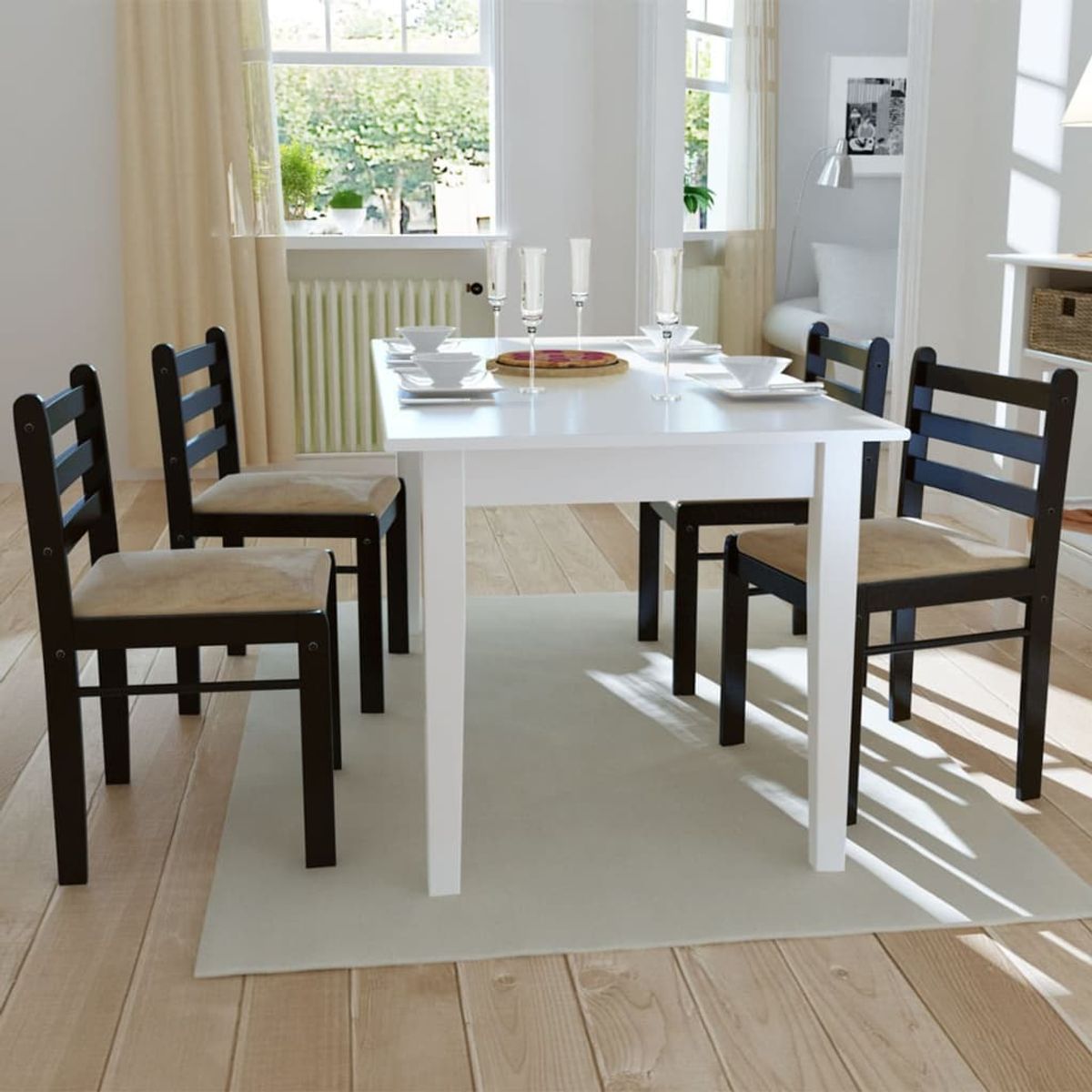 Pack de 4 sillas de comedor Ocotal 81x44x45 cm