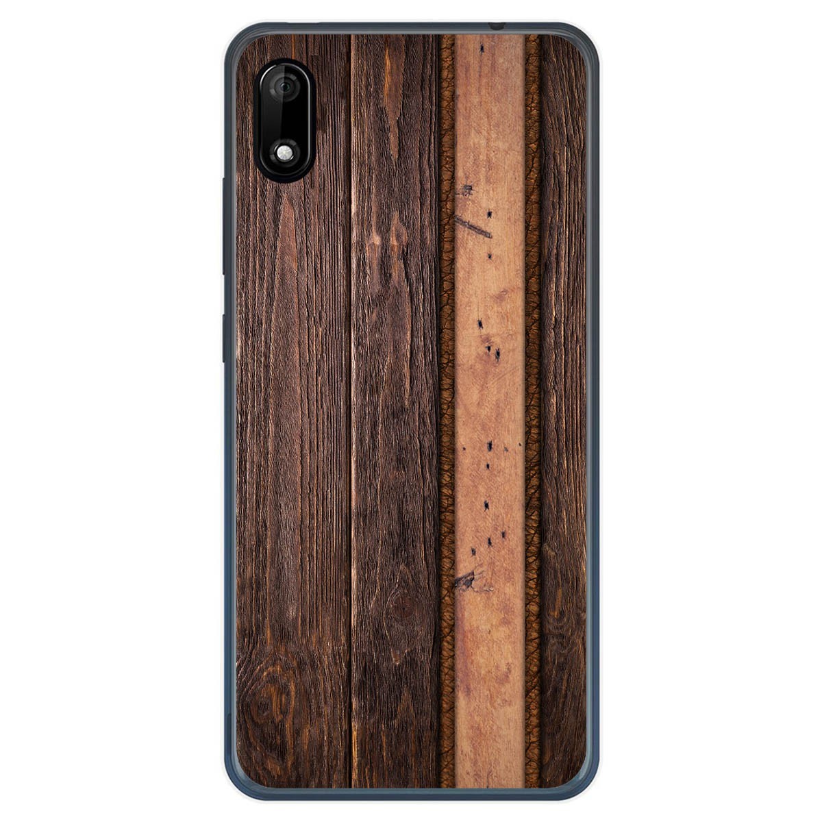 Tumundosmartphone Funda Gel Tpu para Wiko Y70 diseño Madera 05 Dibujos
