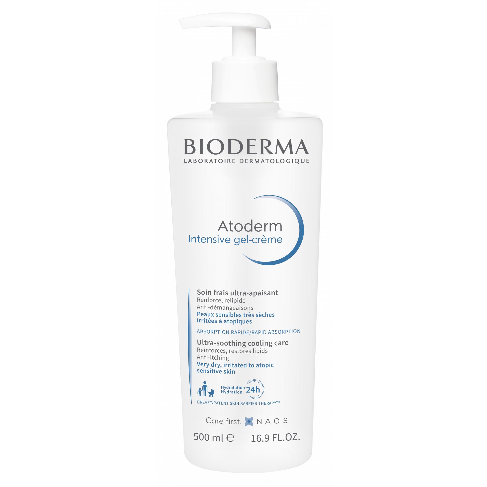 Atoderm Intensive Gel-Crème Cuidado diario pieles atópicas 500 ml de gel  Bioderma