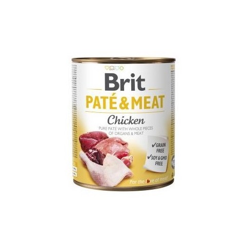 Brit - Brit Pate y Carne Pollo Grain Free Adult Latas para Perros 6 x 400 gr