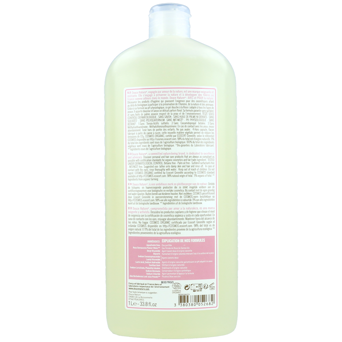 Gel de baño hipoalergénico Bio 1 L Douce Nature