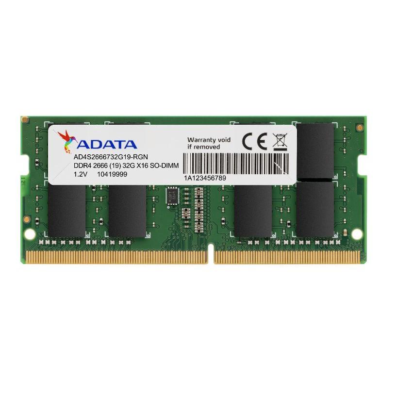 ADATA - Módulo de memoria RAM DDR4 AD4S26668G19-SGN 8 GB 2666 MHz para portátiles con latencia CAS 19 y bajo consumo energético de 1.2 V