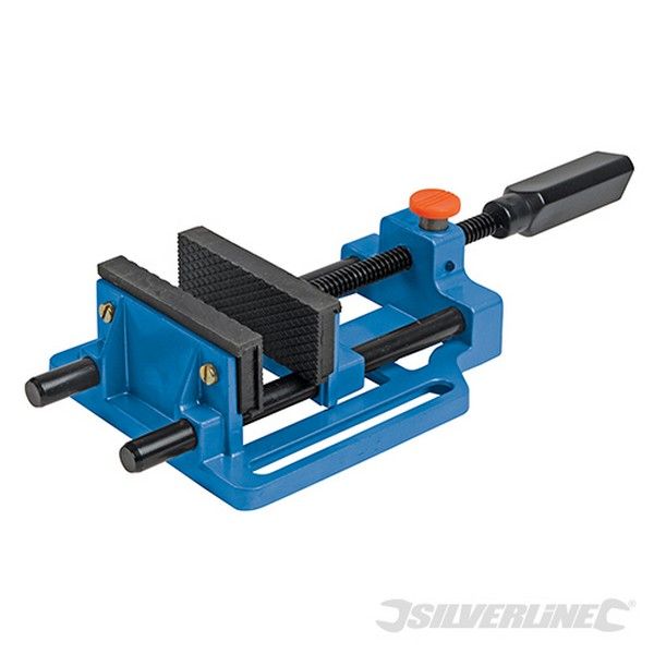 Tornillo de Banco Silverline para Taladro de Columna con Mecanismo de Liberación Rápida y 100mm de Capacidad de Apertura