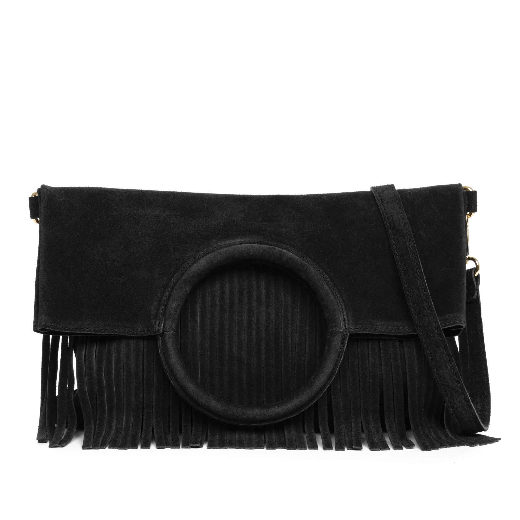 Firenze Artegiani. Amendolara bolso bandolera mujer. Piel auténtica Gamuza. Made in Italy. Vera Pelle Italiana.