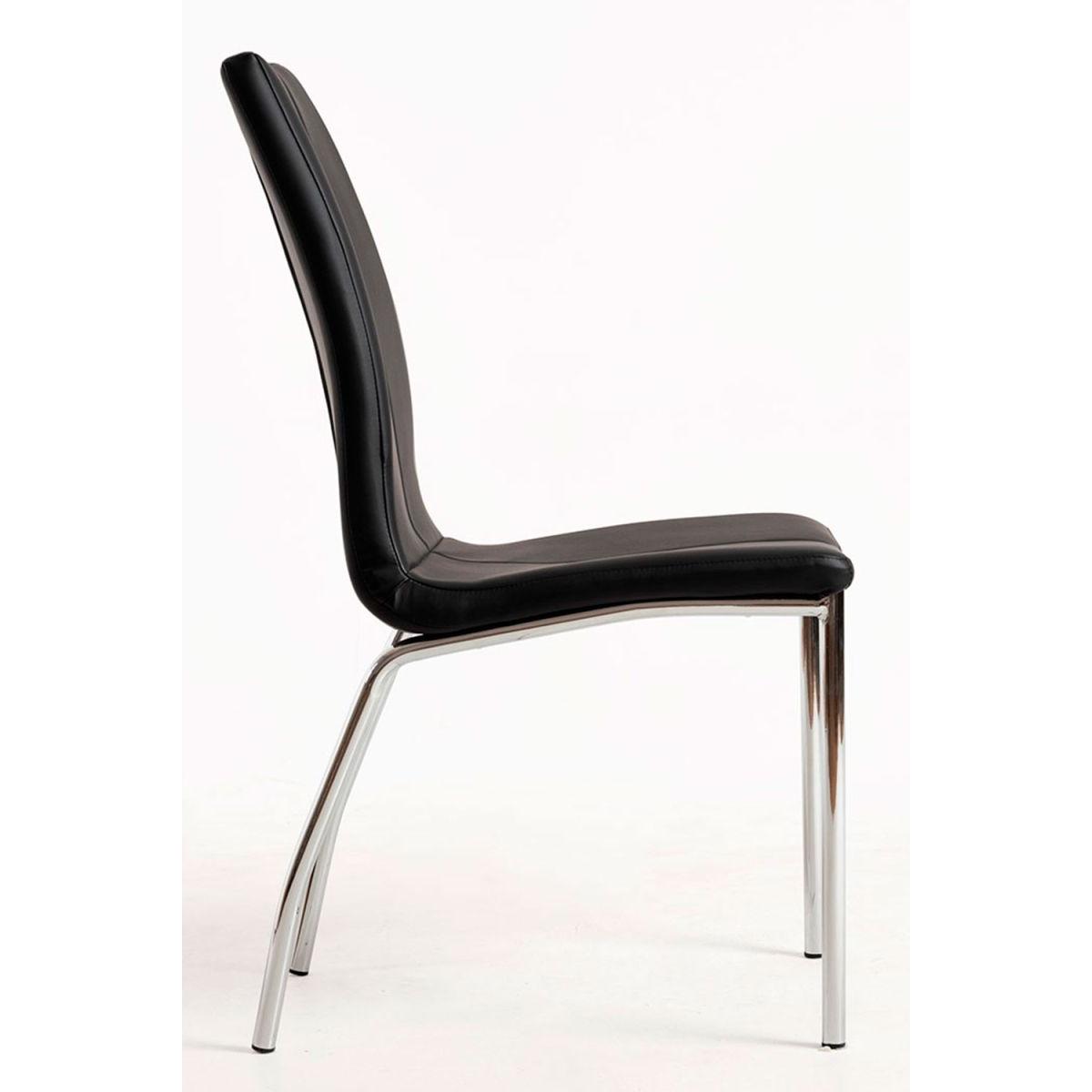Regalos Miguel - Packs Sillas Comedor - Pack 4 Sillas Humi Polipiel - Negro