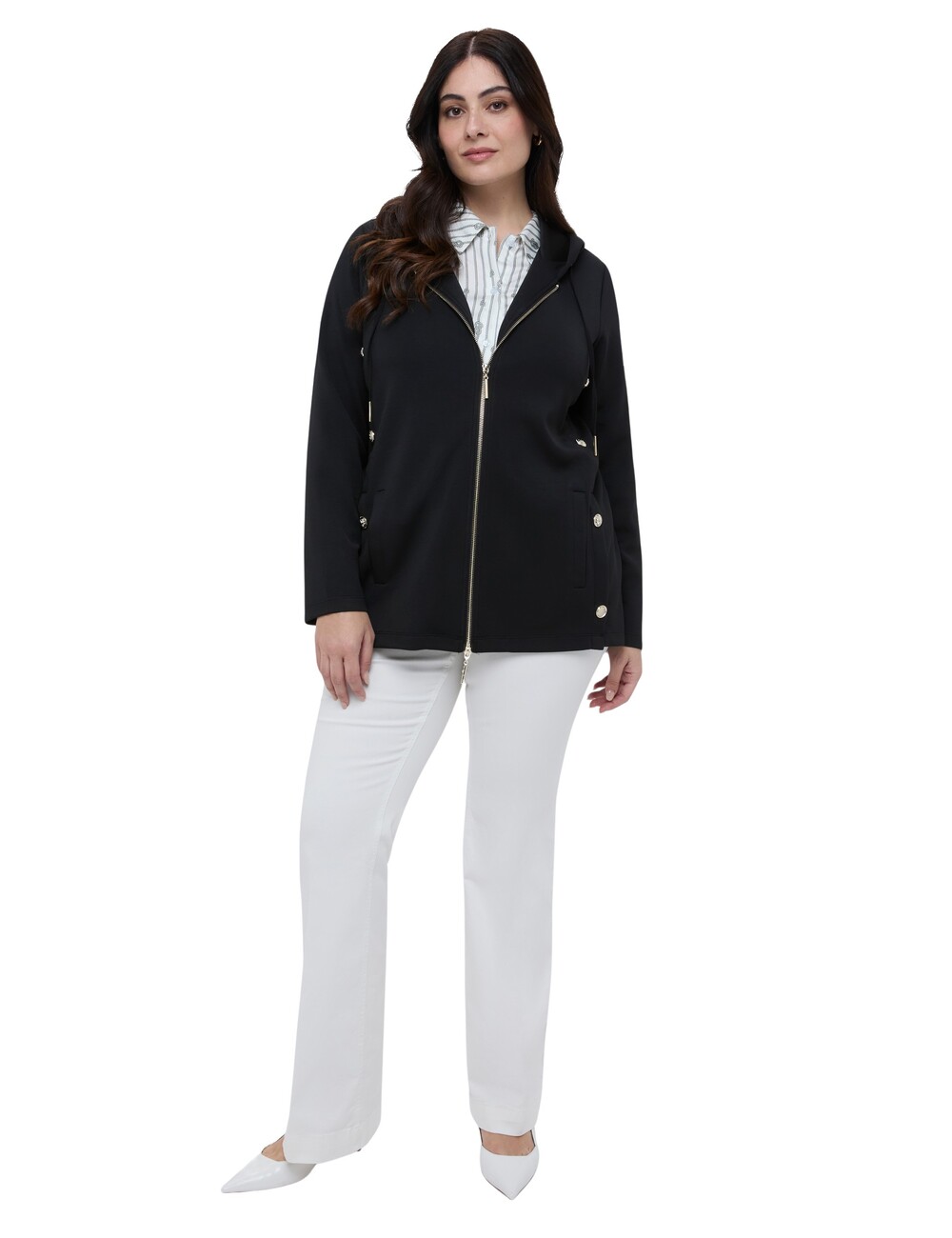 Fiorella Rubino - Sudadera con cremallera y capucha