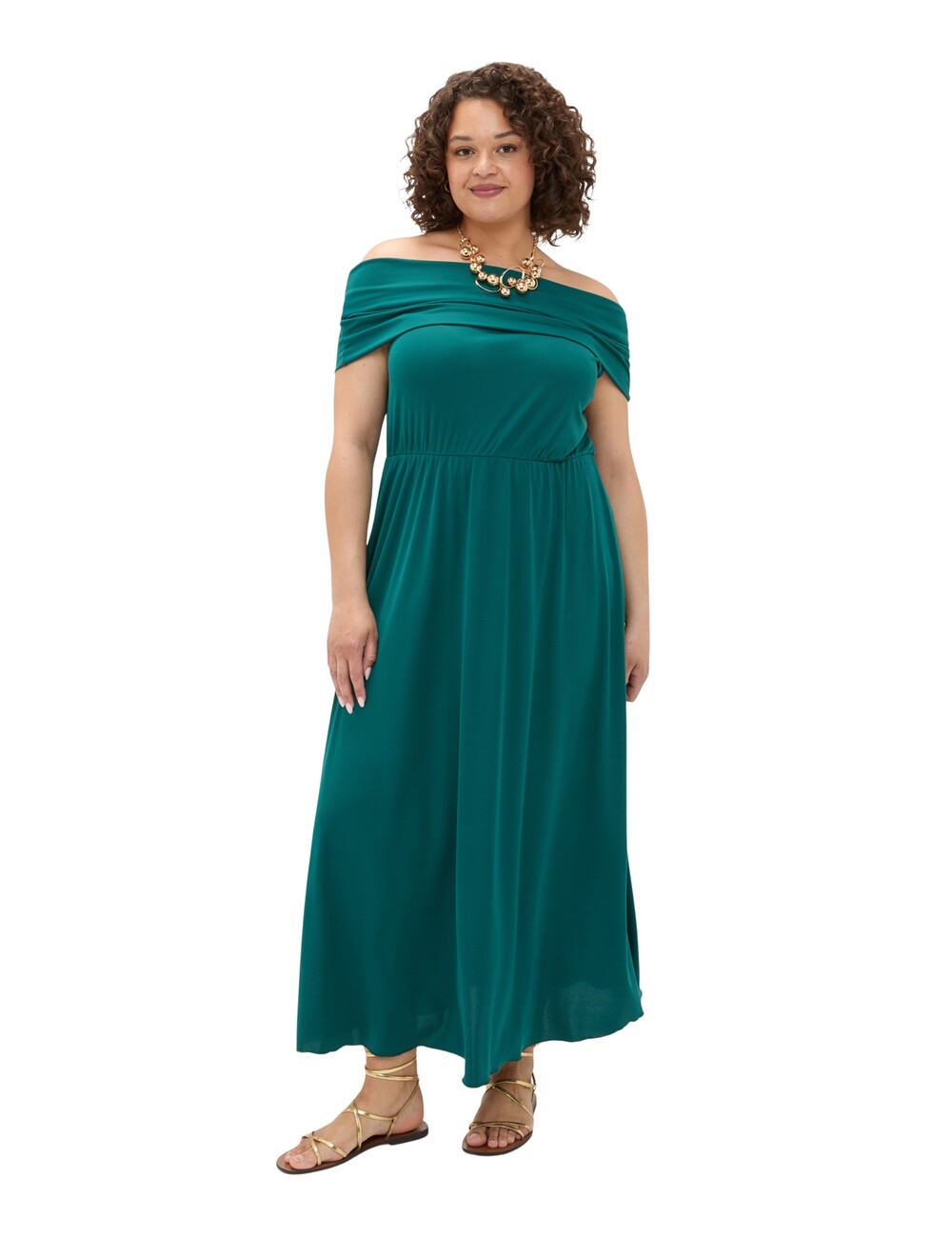 Fiorella Rubino - Vestido largo Chill off-shoulder en jersey