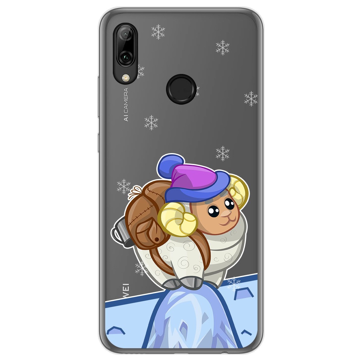 Tumundosmartphone Funda Gel Transparente para Huawei P Smart 2019 / Honor 10 Lite diseño Cabra Dibujos