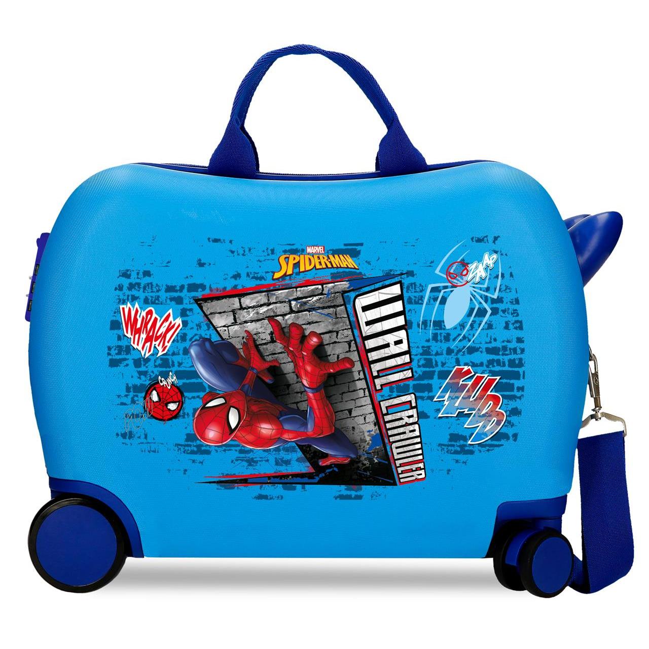 Maleta infantil  Spiderman Wall Crawler Azulon 50x38x20cm