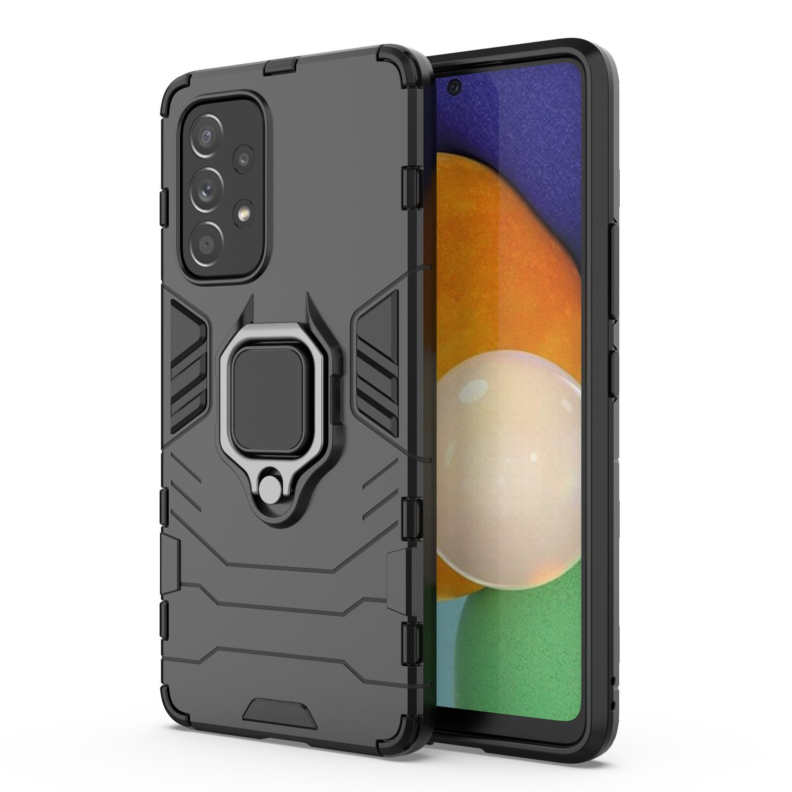 Max Power Digital Funda para móvil Samsung Galaxy A53 5G Carcasa Magnética con Anillo Imán Antigolpes Resistente Rígida Dura [Tecnología de Absorción de Golpes] Soporte para Ver Multimedia en Manos Libres y Perfecta para Hacerse Selfies