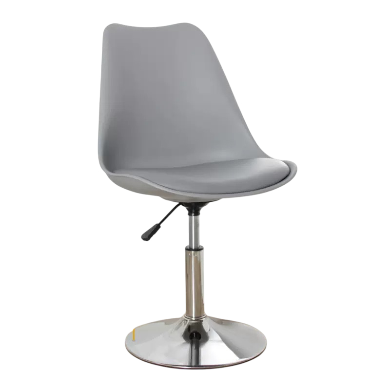Silla de Oficina con Soporte Lumbar con  base metal Escritorio Sillon Ruedas Despacho casa salon habitacion ergonómica Gaming, escritorio, silla nordico tulipu