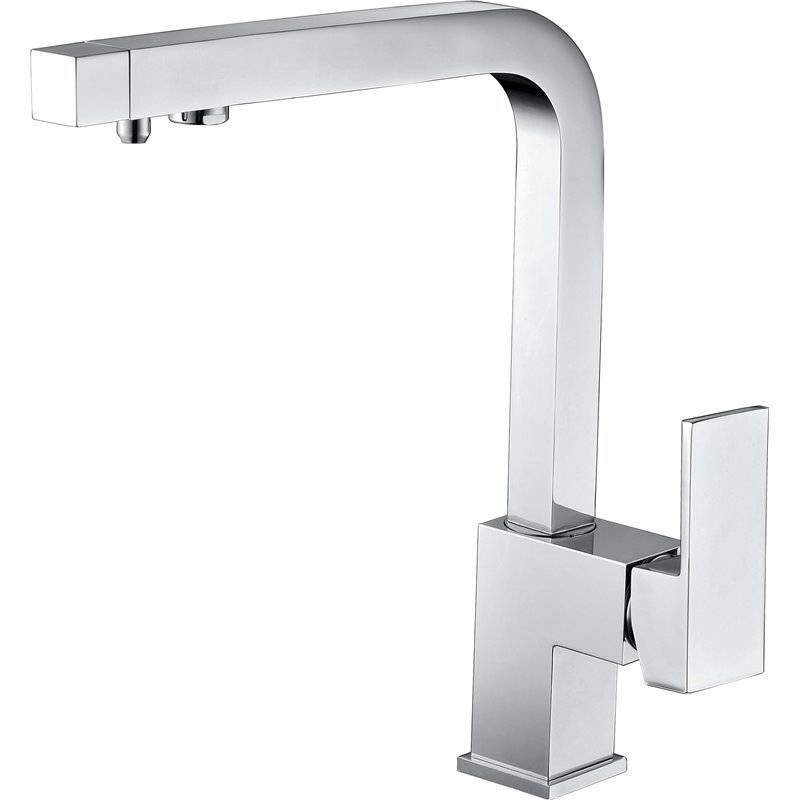 Imex GOS002 grifo de cocina monomando caño alto con salida para agua filtrada acabado cromado