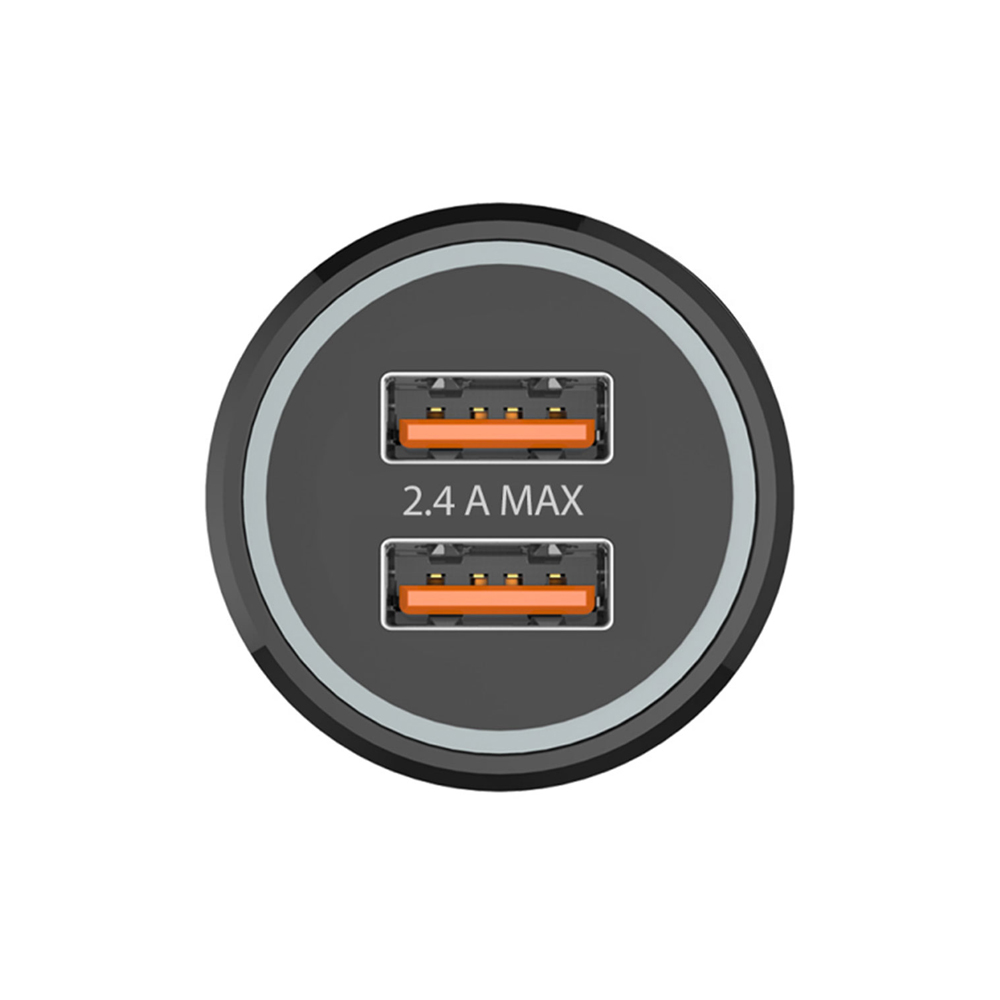 cargador doble mechero coche negro 2,4a -12w tech one tech
