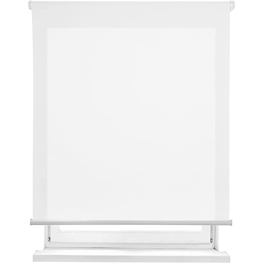 STARLEY-Estor enrollable translúcido liso -Medida Desde 60 a 180 cm de Ancho, Color Blanco,Gris,Marron, Estores traslucidos de Calidad para Ventanas y Puertas.