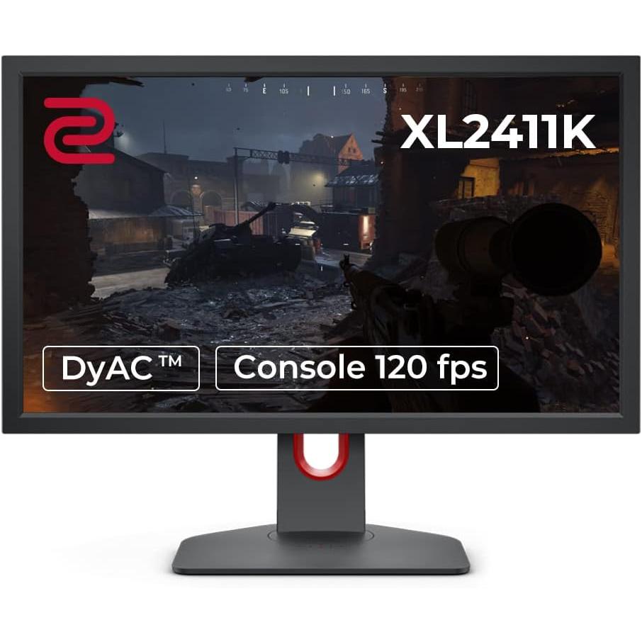 BenQ ZOWIE XL2411K Monitor de juegos de 24 pulgadas y 144 Hz/1080p/Compatible  con PS5 y Xbox 120 fps R