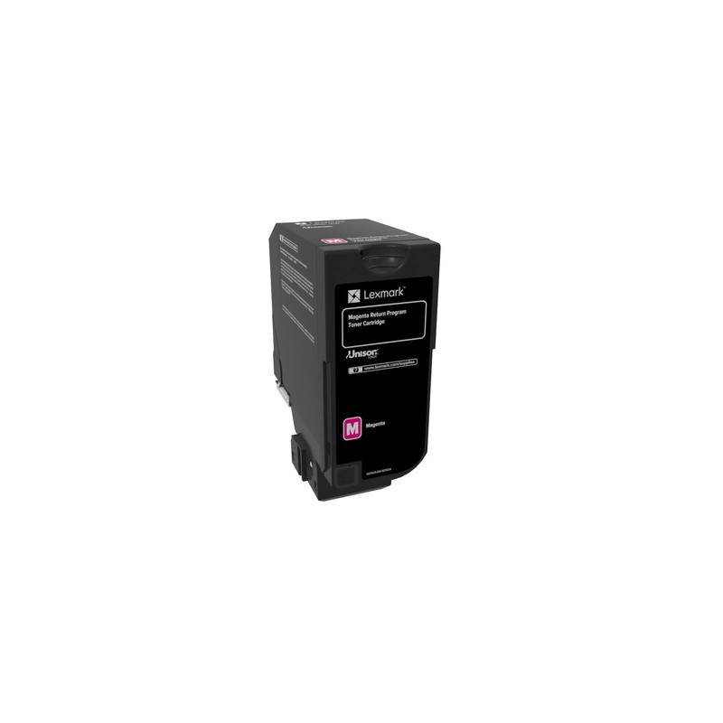 Lexmark - 74C20M0 cartucho de tóner 1 pieza(s) Original Magenta 74C20M0