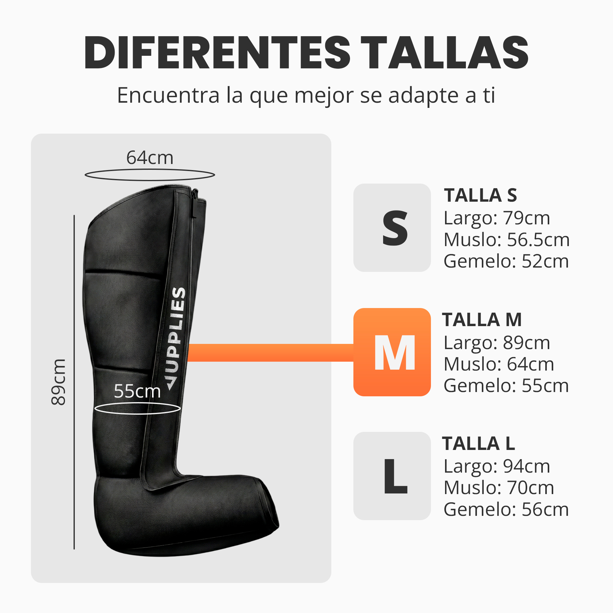 Presoterapia RELAXTY: 6 Modos y 9 Niveles – Botas de Drenaje Linfático y Circulación – Recuperación Muscular