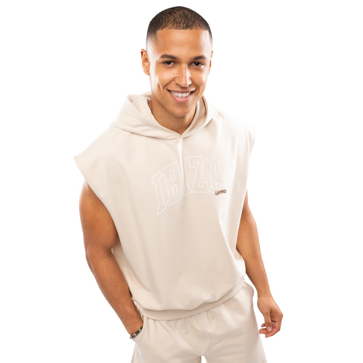 SIROKO - Sudadera con capucha y sin mangas - Ibiza - Siroko  IBZ Swish Gray_