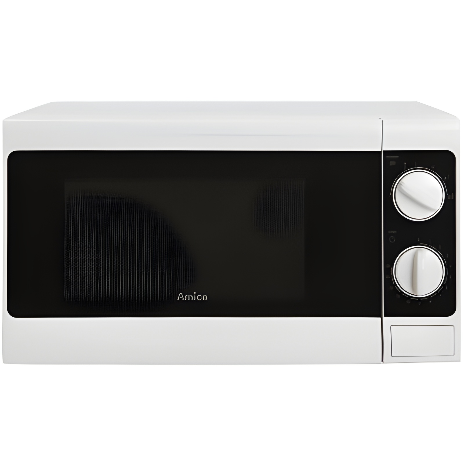 Amica AMG17M70V Solo Microwave Oven, 17L capacity, 700W power, compact design with rotary knob and easy clean interior, perfect for quick meals and energy efficient cooking.