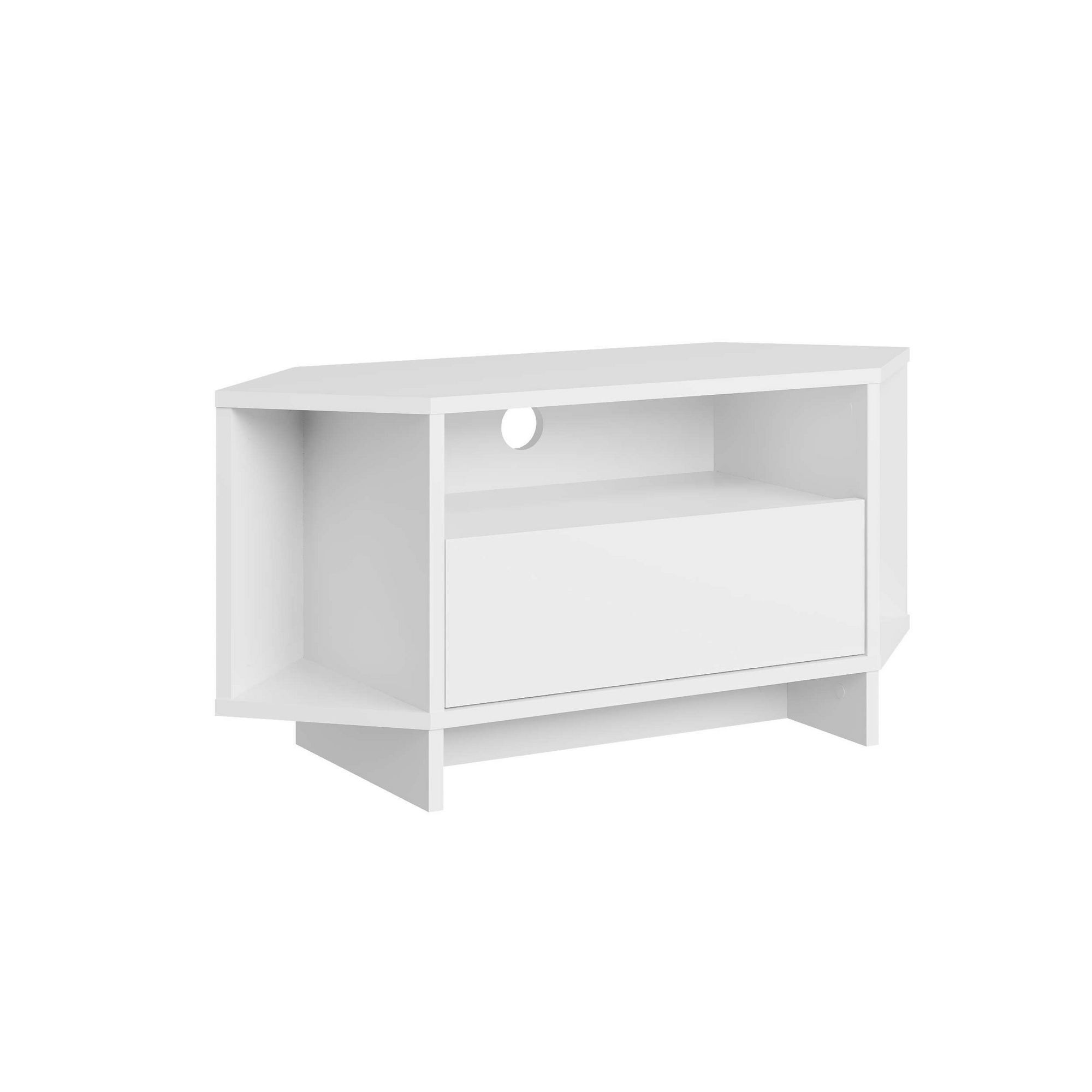 Habitat y Jardin - Soporte de TV de madera "Viva" - 95 x 35 x 45 cm - Blanco