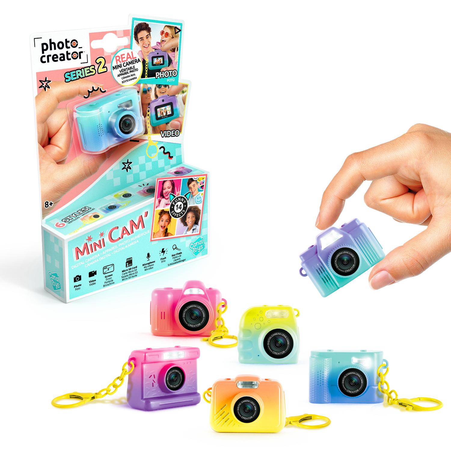 Cámara digital Mini Cam - Serie 2 - Surtido - Photo Creator - Canal Toys - CLK066