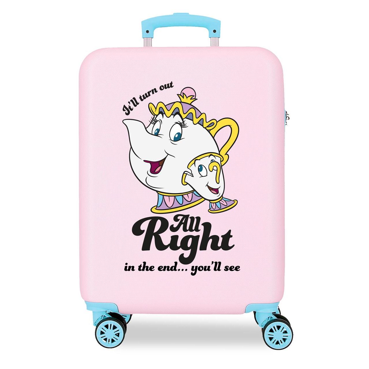 Maleta de cabina All right rosa 38x55x20 cm