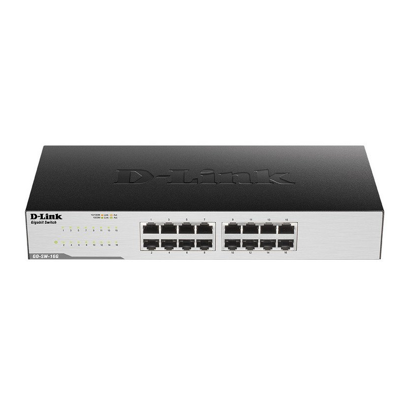 D-Link GO-SW-16G Conmutador Gigabit Ethernet de 16 Puertos