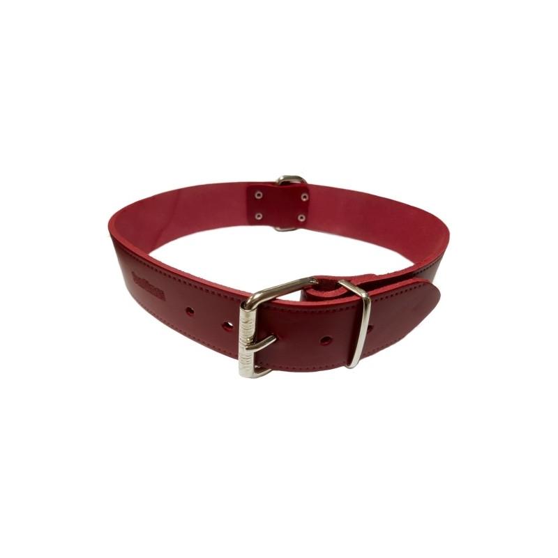 Collar Cuero Liso 20X450Mm.Rojo S.D