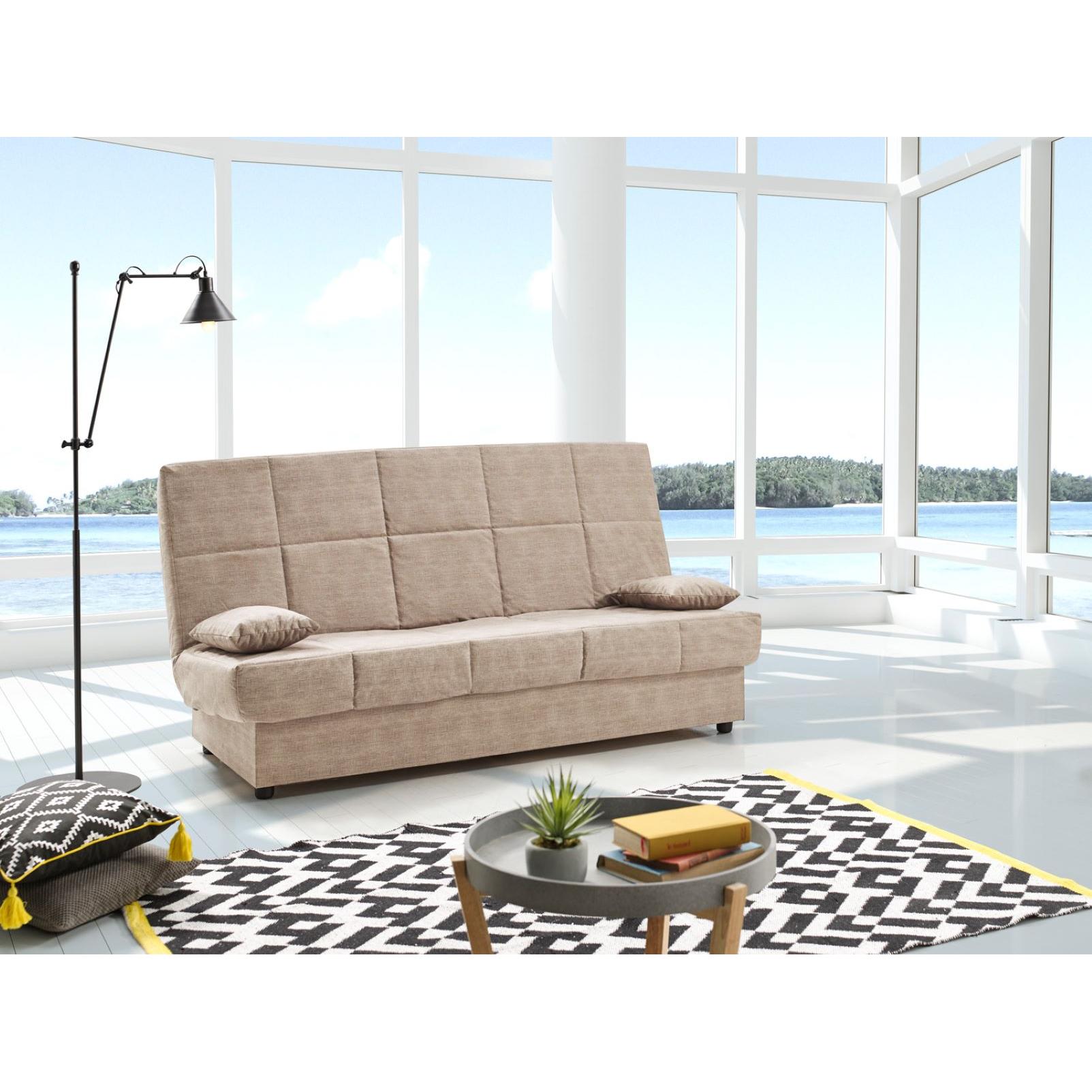 Matris - Sofá Cama Clic Clac Julieta 3 Plazas Medida sofá: 184x75x31 cm. Medida Cama: 190x132x40 cm. Incluye 2 Cojines