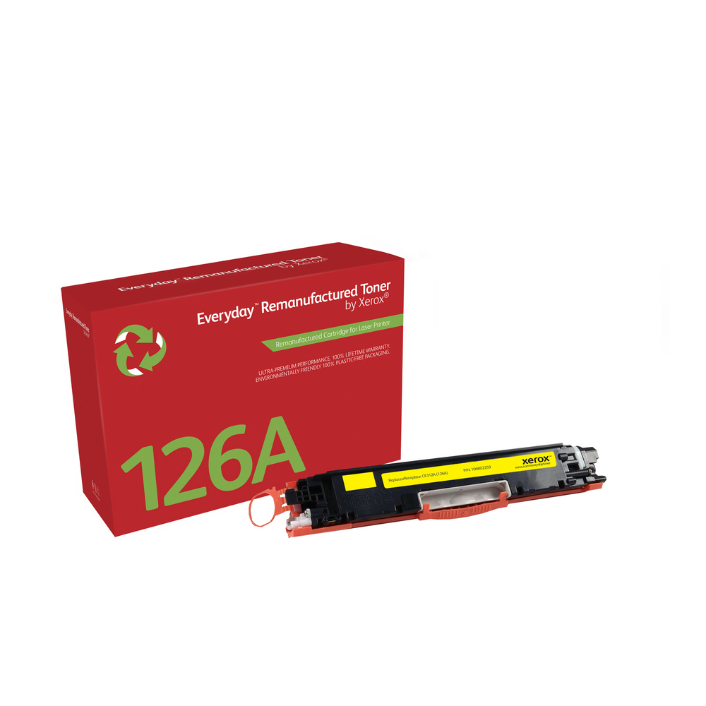 Cartucho de tóner amarillo. Equivalente a HP CE312A. Compatible con HP Colour LaserJet 100 M175 MFP