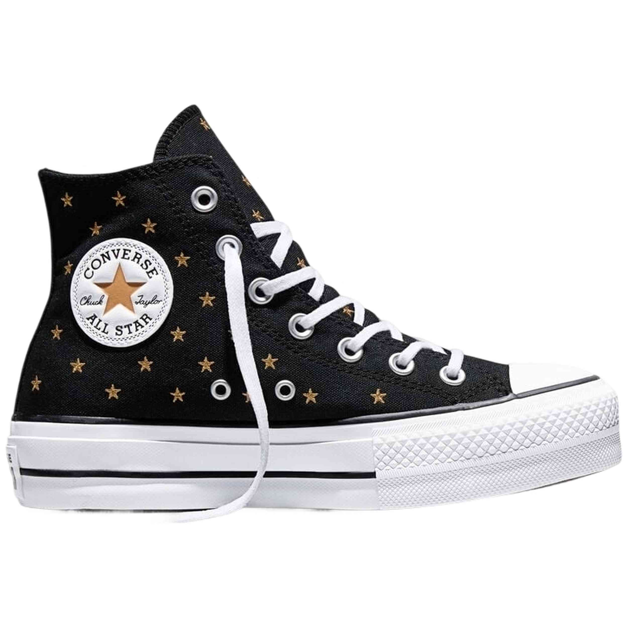 Calzado Converse modelo Chuck Taylor All Star Lift en color Negro