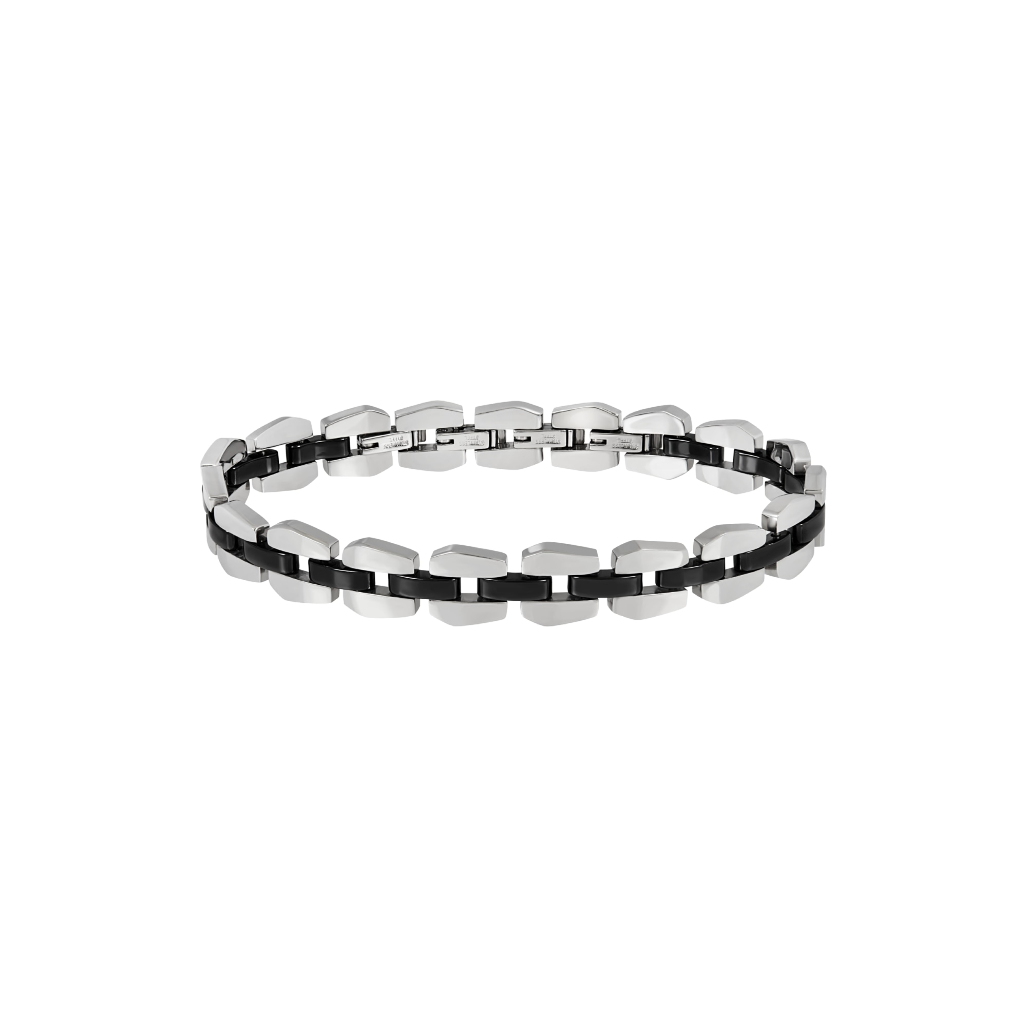 BREIL  Colección CERAMIC BRICK, Pulsera Hombre en Acero, CERAMICA, Ideas de regalos para Hombre