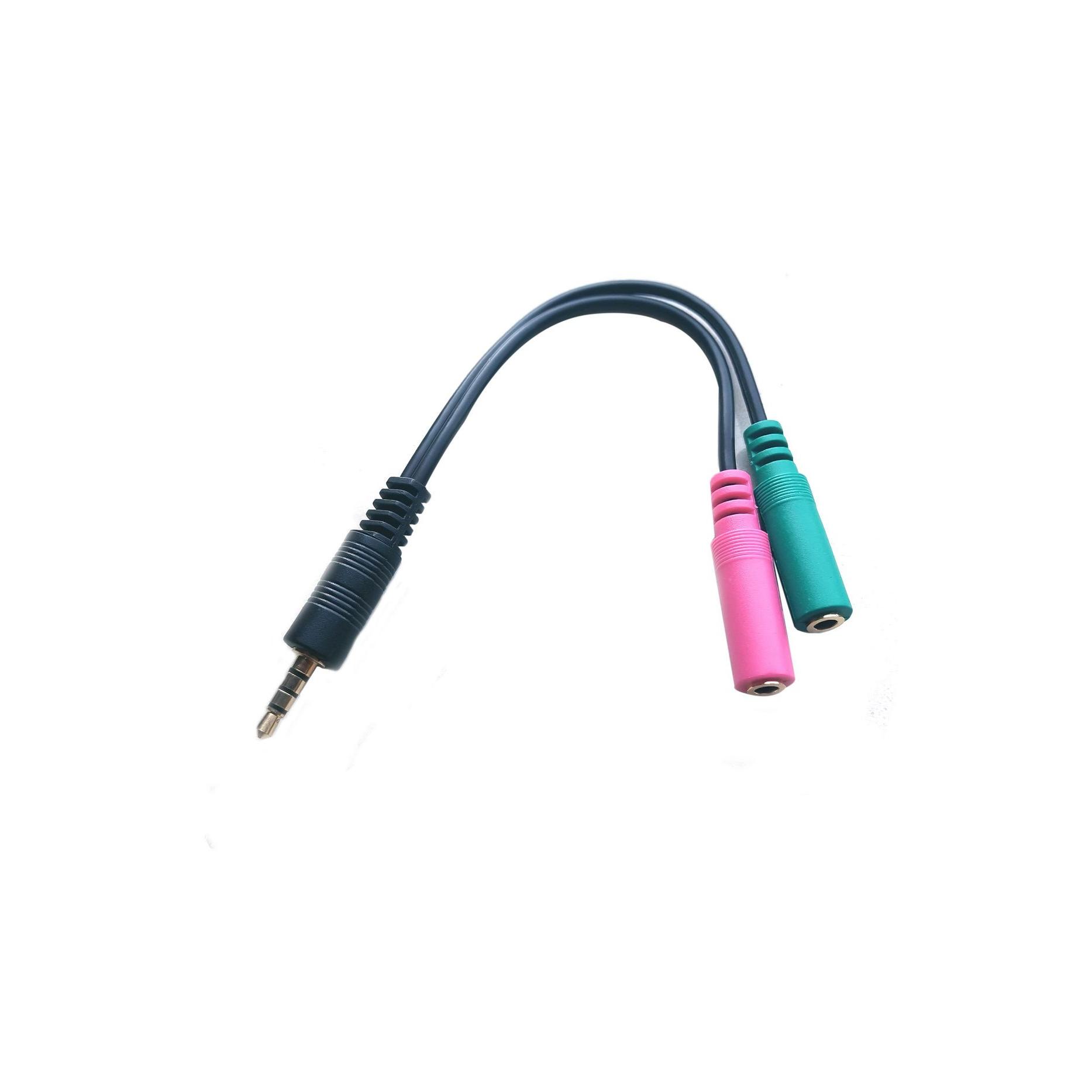 Microconnect Adaptador de Audio 3.5mm a 2x3.5mm M-F Compacto