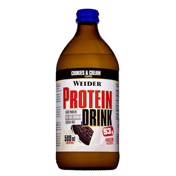 Weider Protein Drink Cookies 500 Ml - Rápidamente Asimilable | Te Hace Sentir Lleno