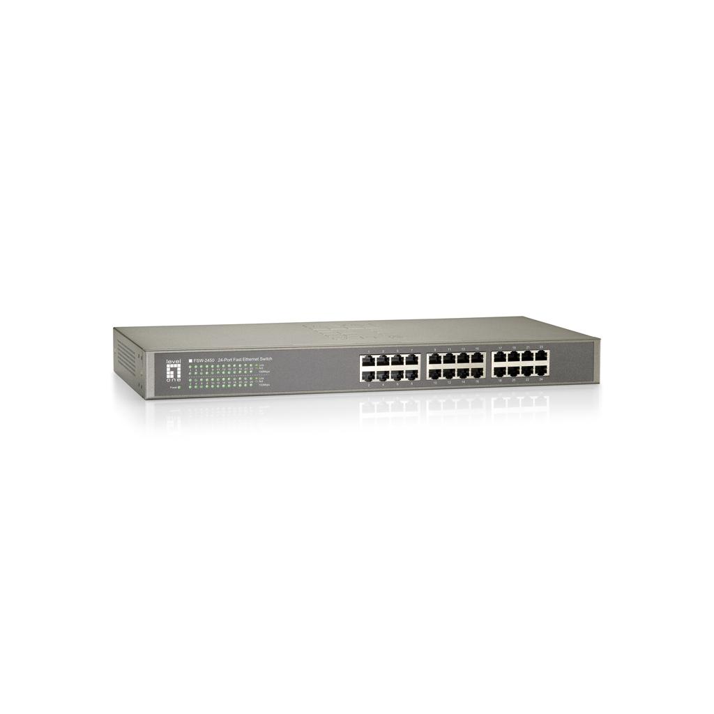 LEVEL ONE FSW-2450 24 puertos RJ-45 Negro FSW-2450