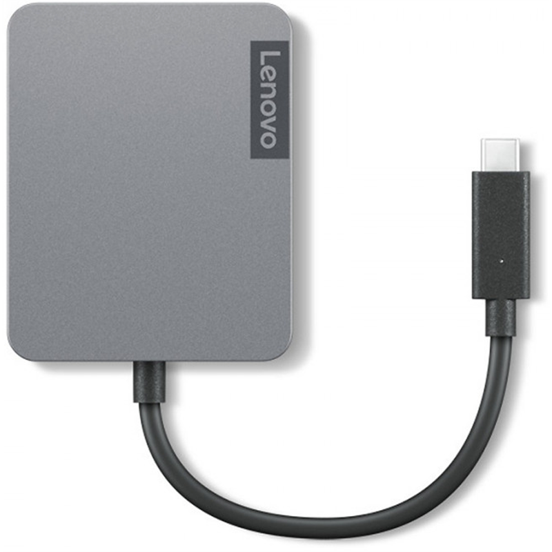 Lenovo 4X91A30366 hub de interfaz USB 2.0 Type-C Gris